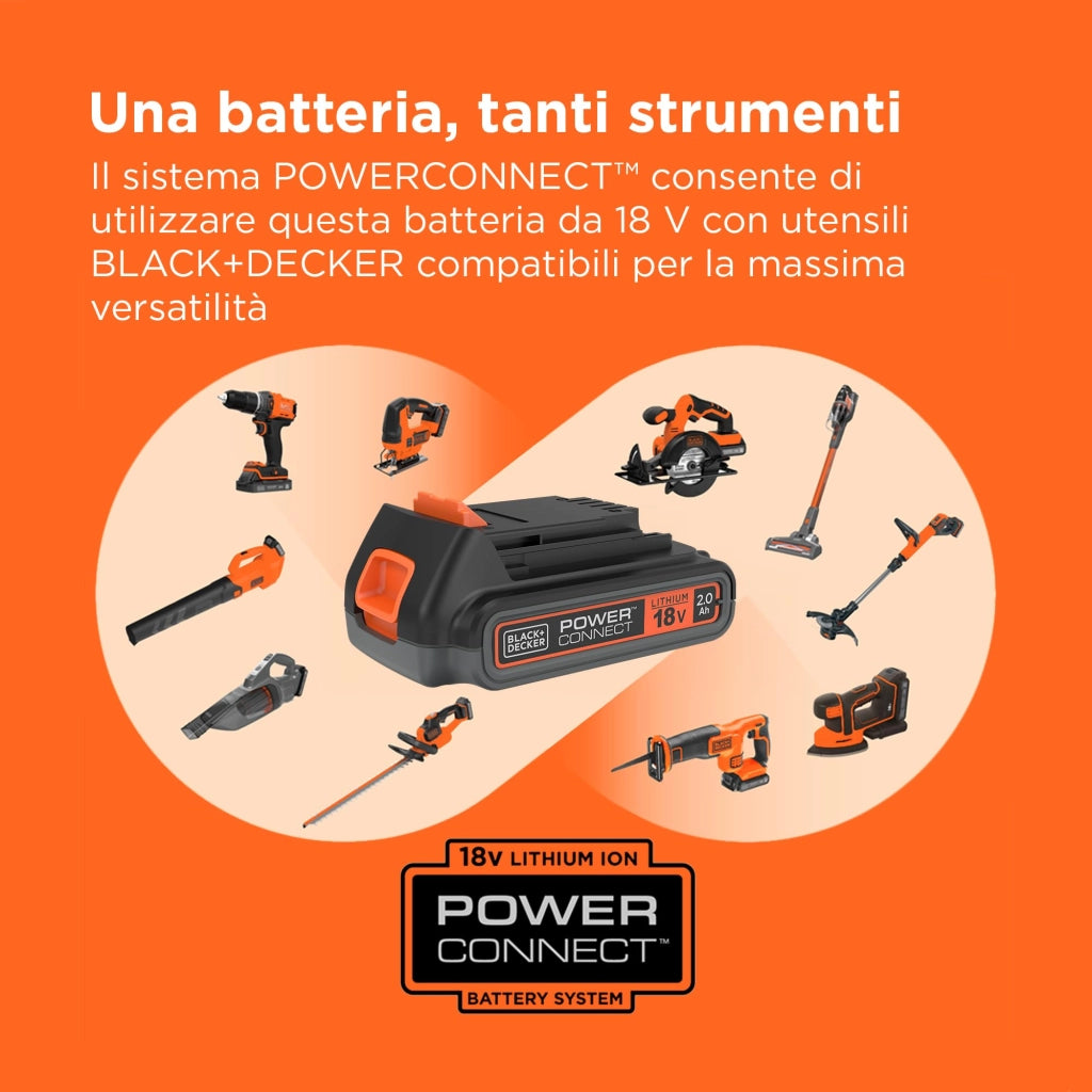 Batteria Litio 18 V 2AH (BL2018) Black&decker