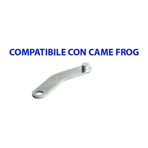 STAFFA LEVA CURVA IN ACCIAIO CON PERNO COMPATIBILE CON CAME FROG - ST9091