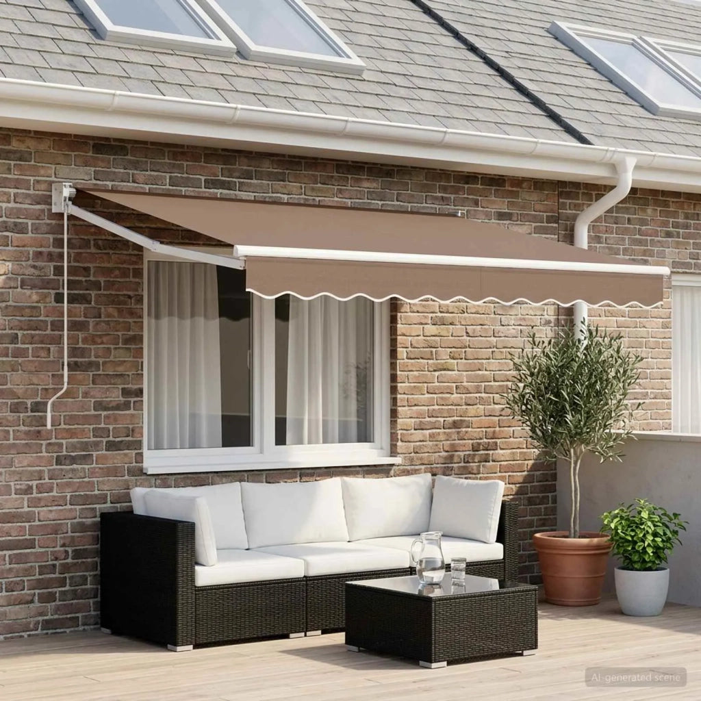Telo di ricambio per tenda da sole Tortora 481 x 345 cm 964830