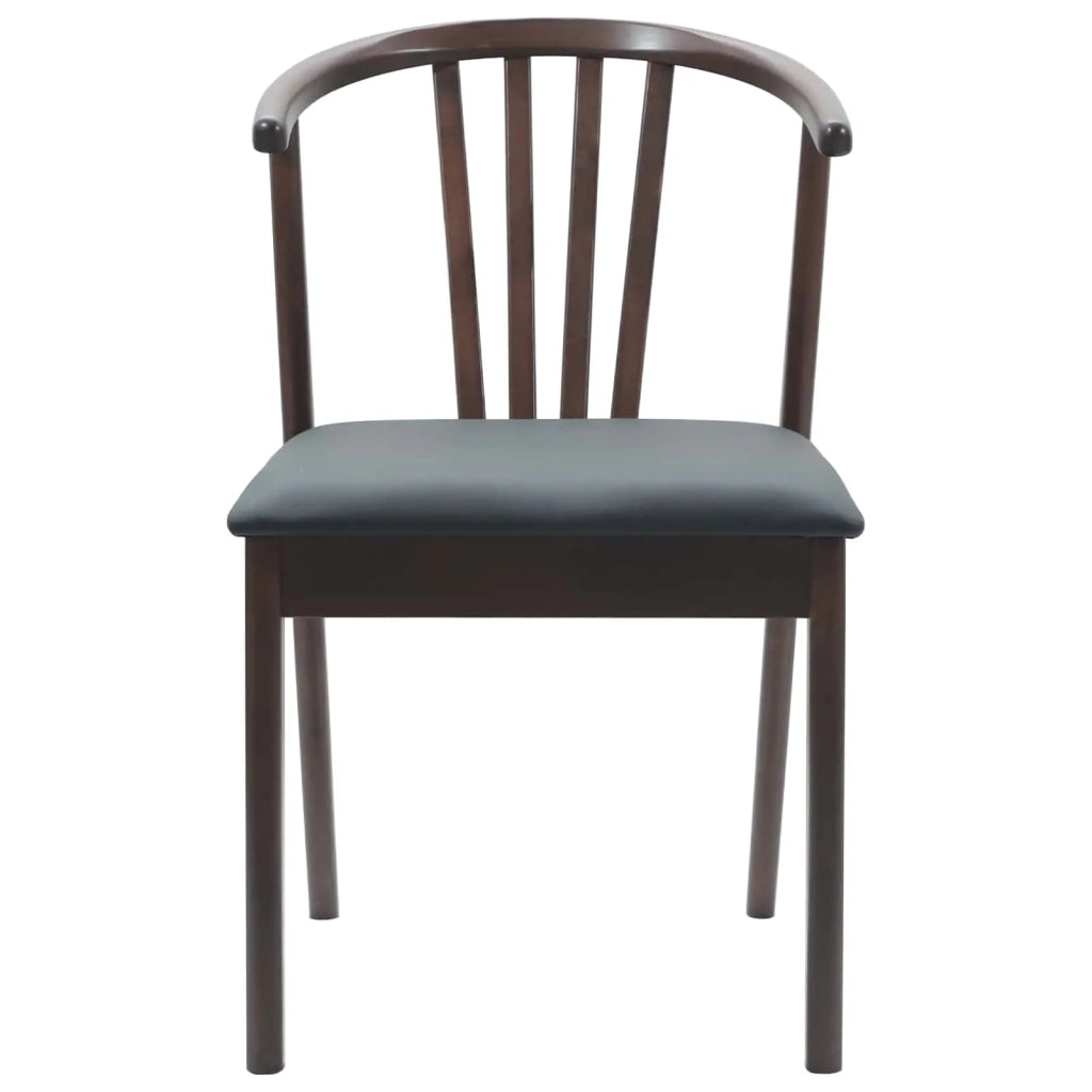 Sedia da pranzo 2 pcs Marrone chiaro e nero