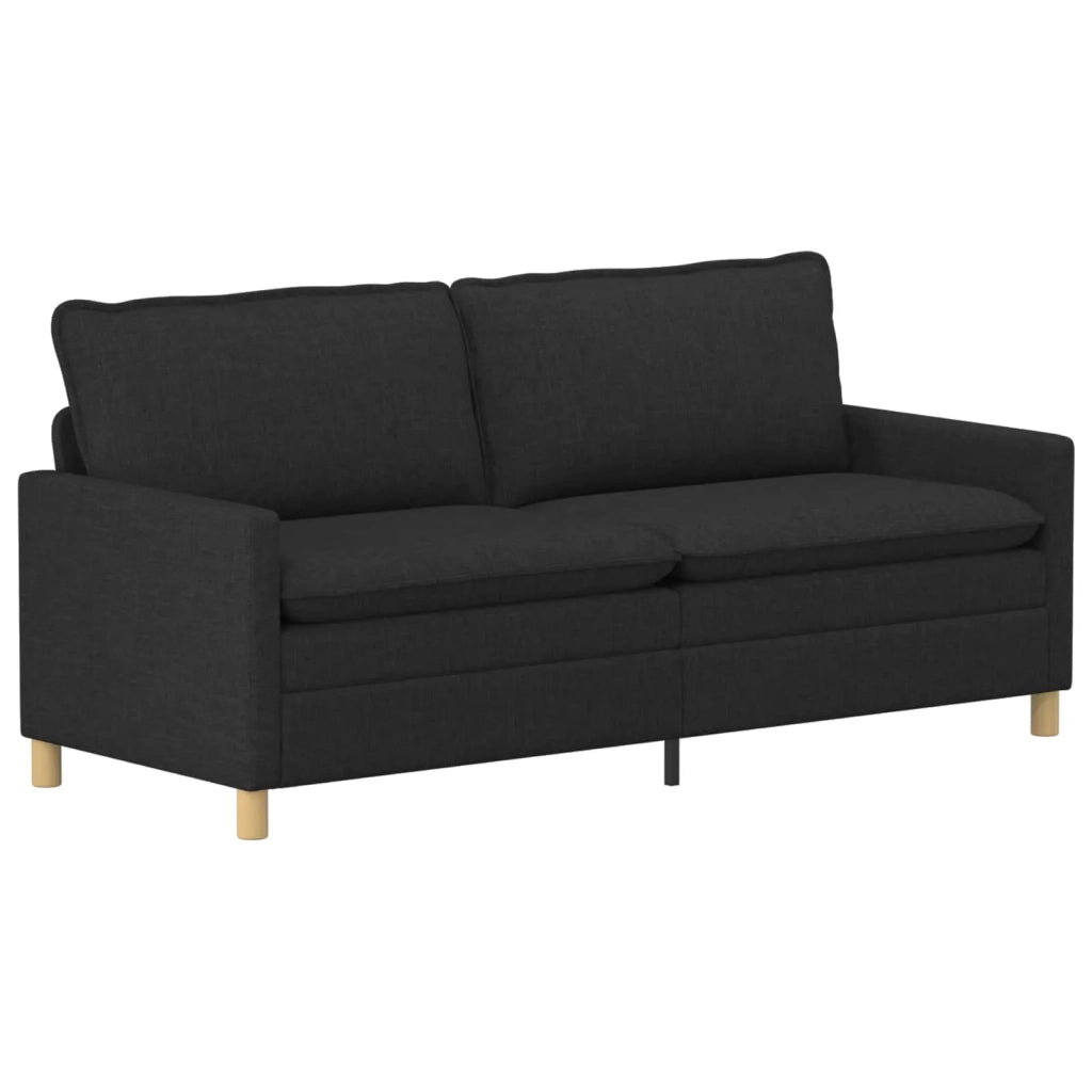 Set di divani 2 pz Nero Tessuto 3417139