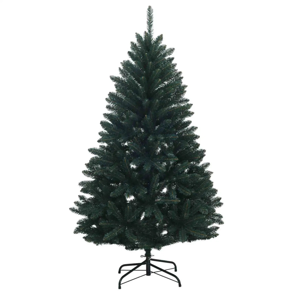 Albero di Natale artificiale verde scuro con palline 150 cm 3466208