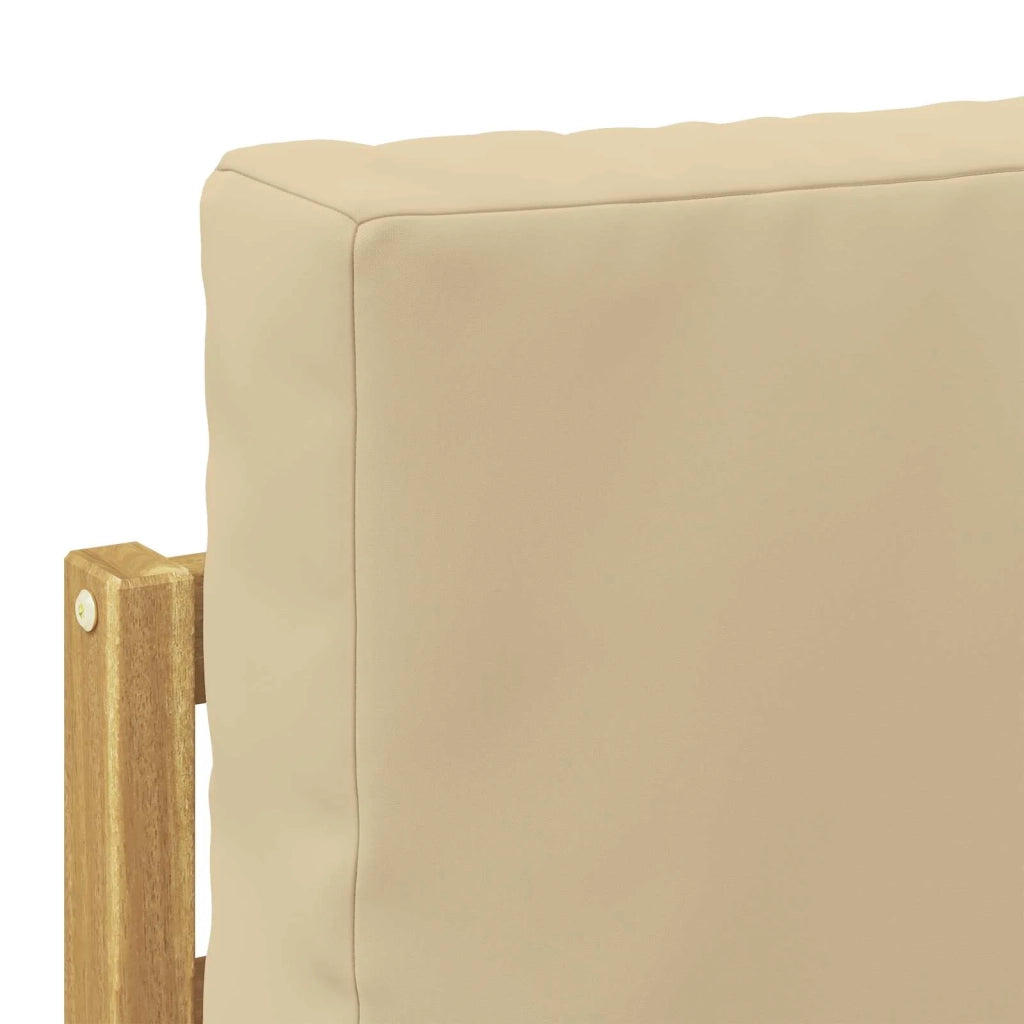 Set di divani da esterno 4 pz Bianco e Beige 3387577