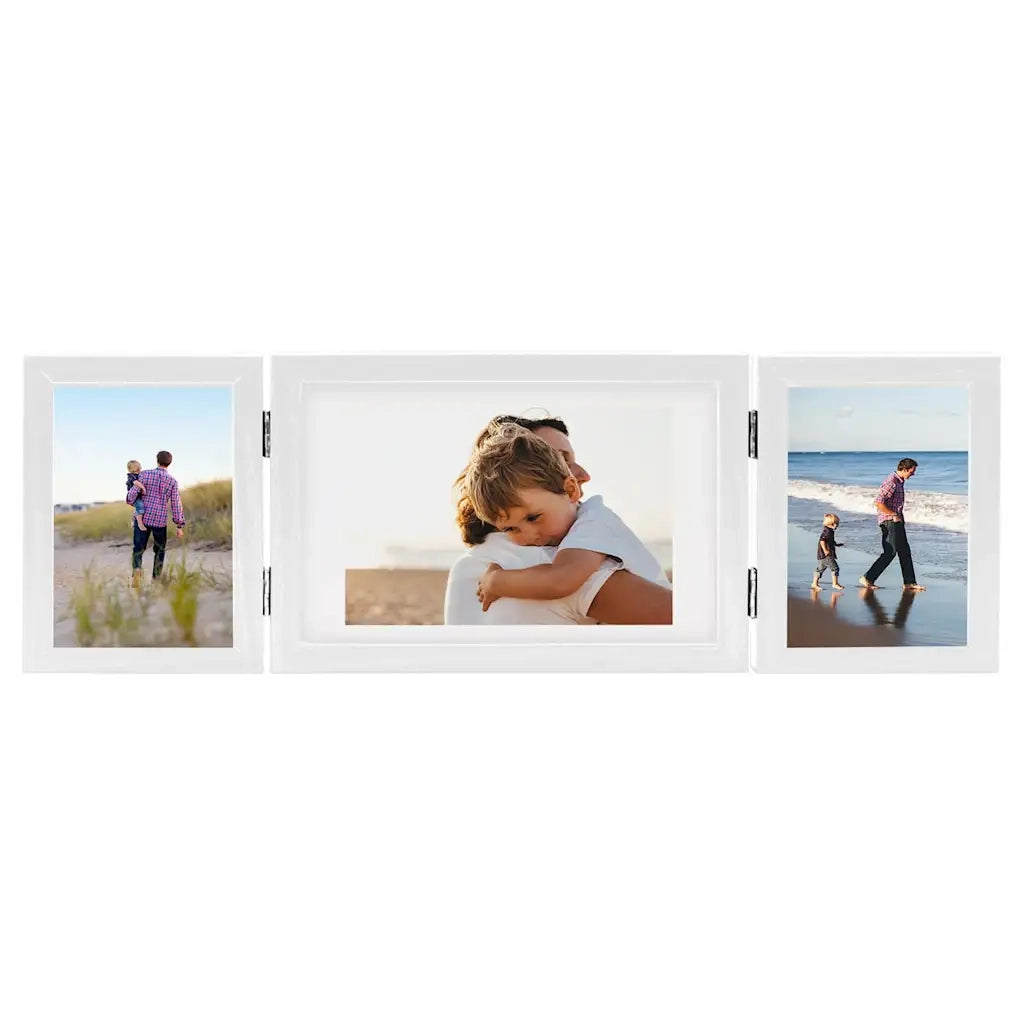 Cornici Portafoto a Libro Bianche 28x18 cm+2x(13x18 cm) 332753