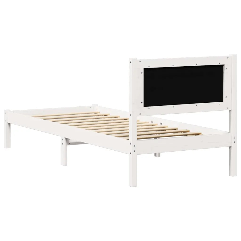 Letto singolo | Letto per adulti | Struttura del letto Grigio chiaro 90 x 200 cm Pino massello