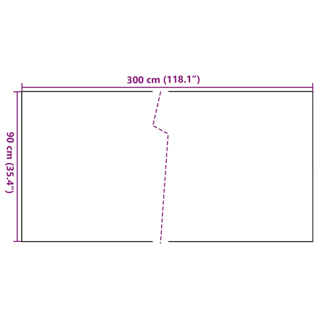 Schermo da balcone | Paravento da Balcone Nero 300x90 cm in Polyrattan