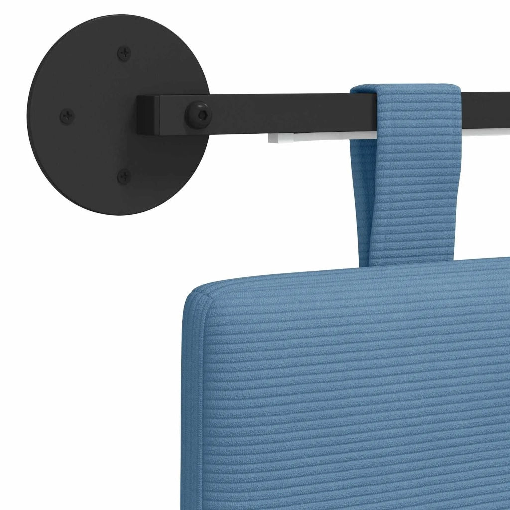 Testiera | Testata sospesa Con luce LED Blu Tessuto in Cords