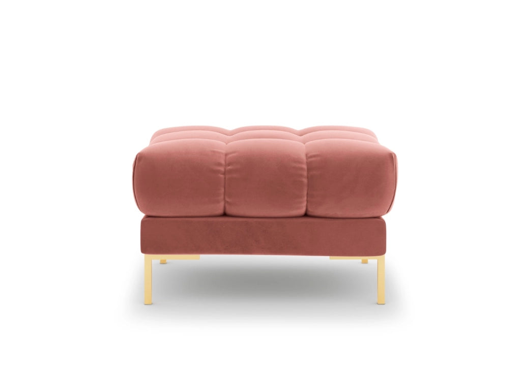 Cosmopolitan Design - Pouf "Bali" in velluto rosa 
