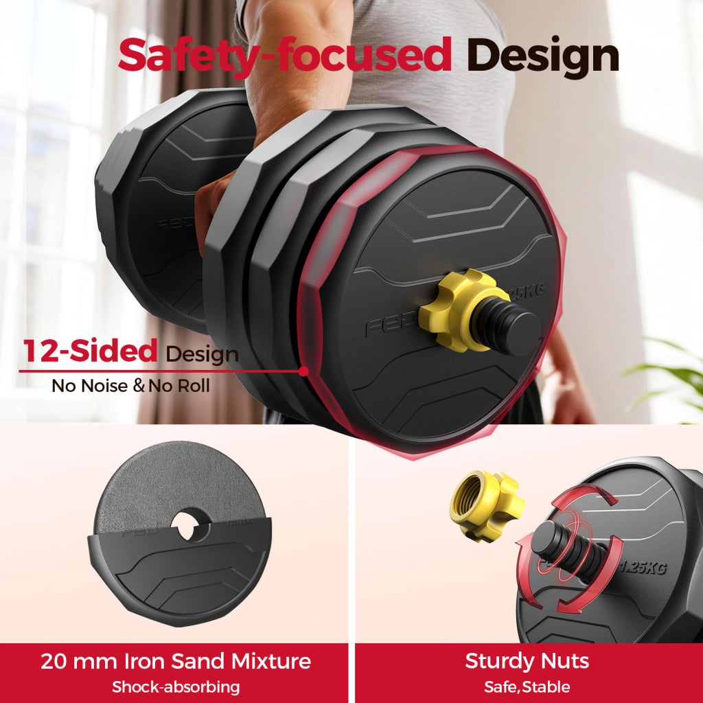 Set di manubri regolabili ¨C Xylo ¨C 48/60/68/88 lbs