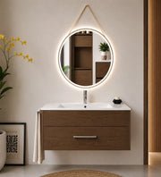 Mobile bagno con lavabo ORIGENBATH FLORENCIA senza specchio 100x45 cm frassino tea