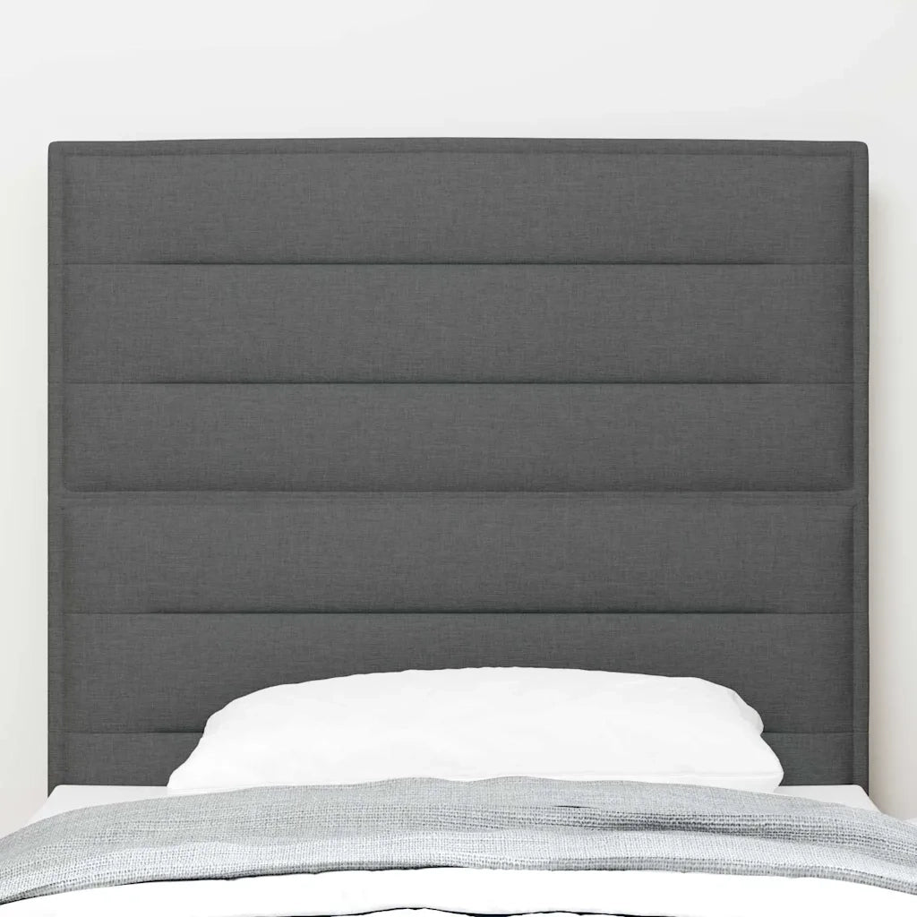 Testiera | Testata Grigio scuro 80 cm Tessuto