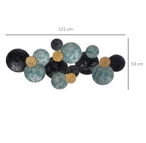 DECORAZIONE DA PARETE 121x53 cm Ferro Oro