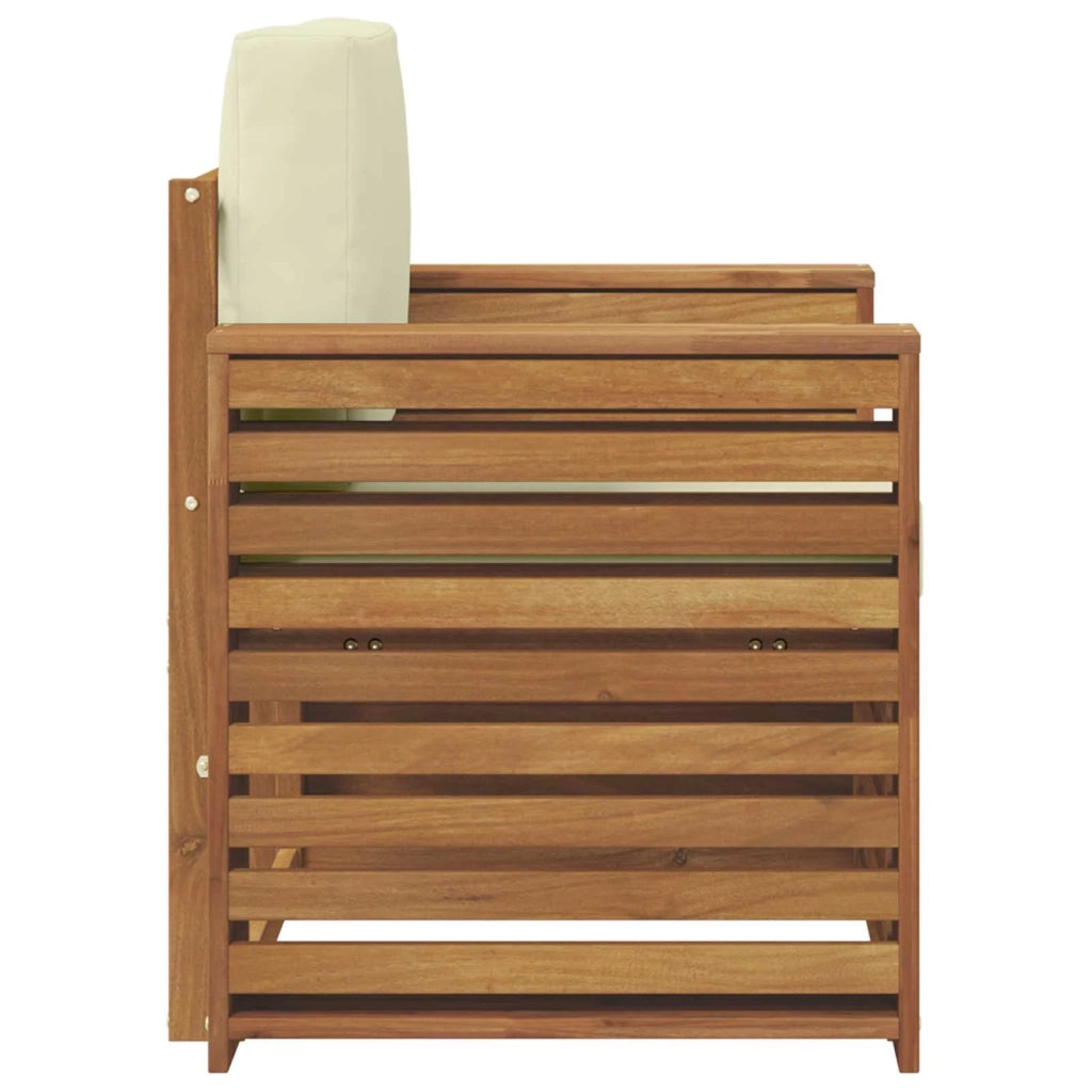 Set di divani da esterno Legno di Acacia Massello e Poliestere 3436360
