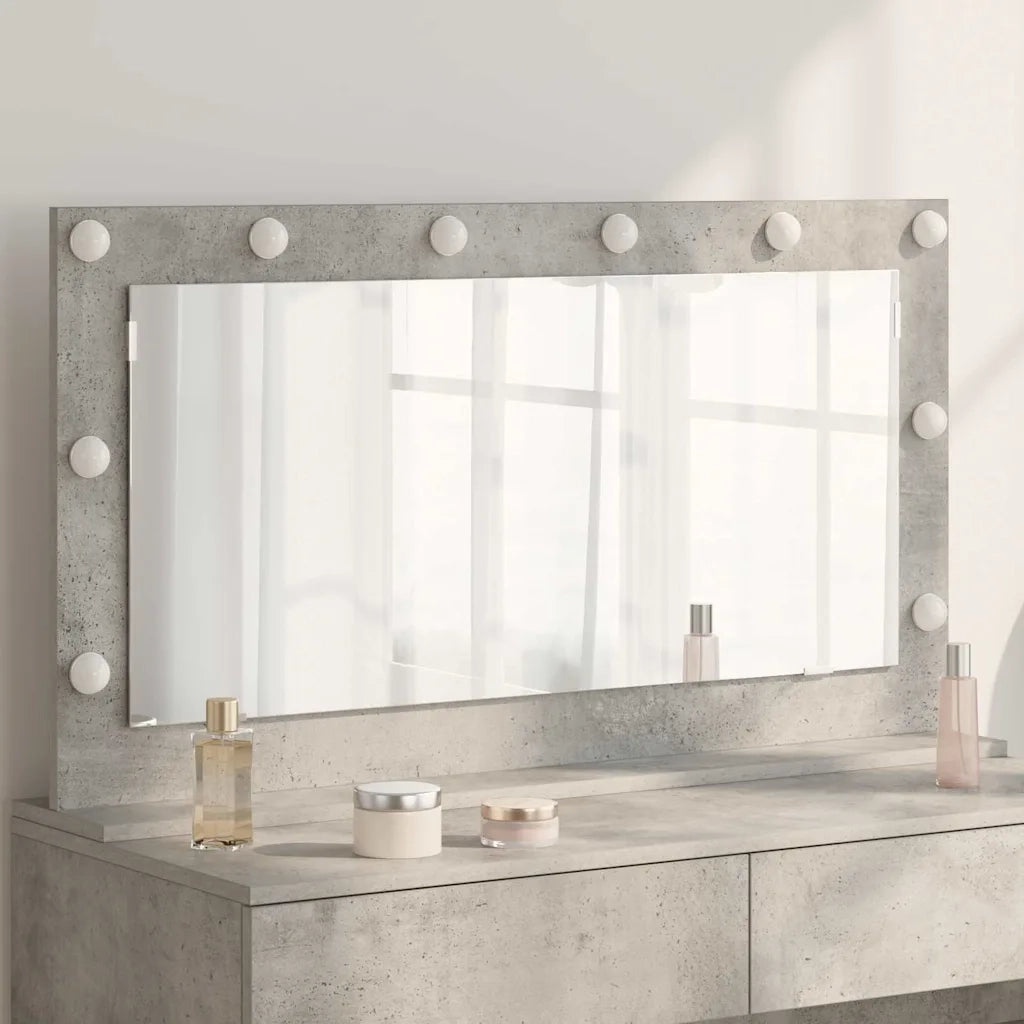 Specchio da Vanit¨¤-Specchio da Trucco Grigio cemento 100 x 55 x 18 cm