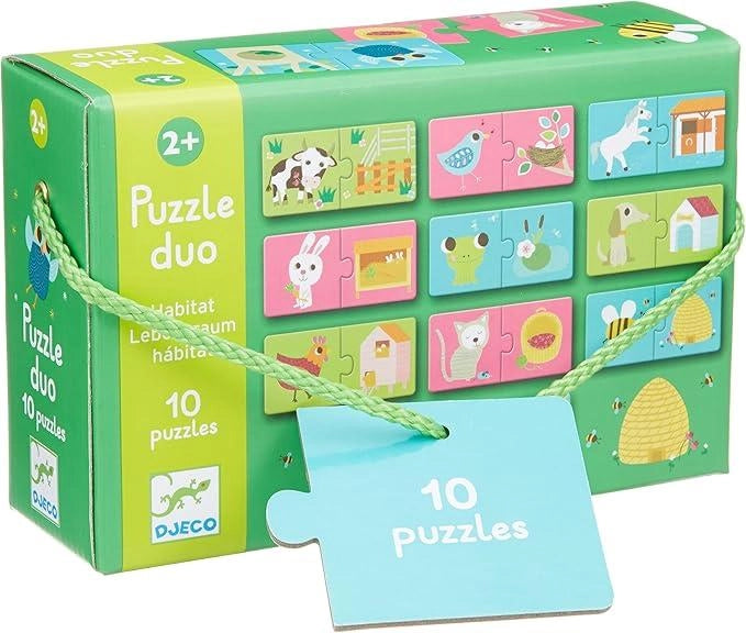 Puzzle Duo Habitat,Djeco,Eta 2+