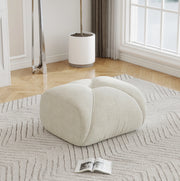 Divano modulare in ciniglia beige chiaro, 23×23×85 cm