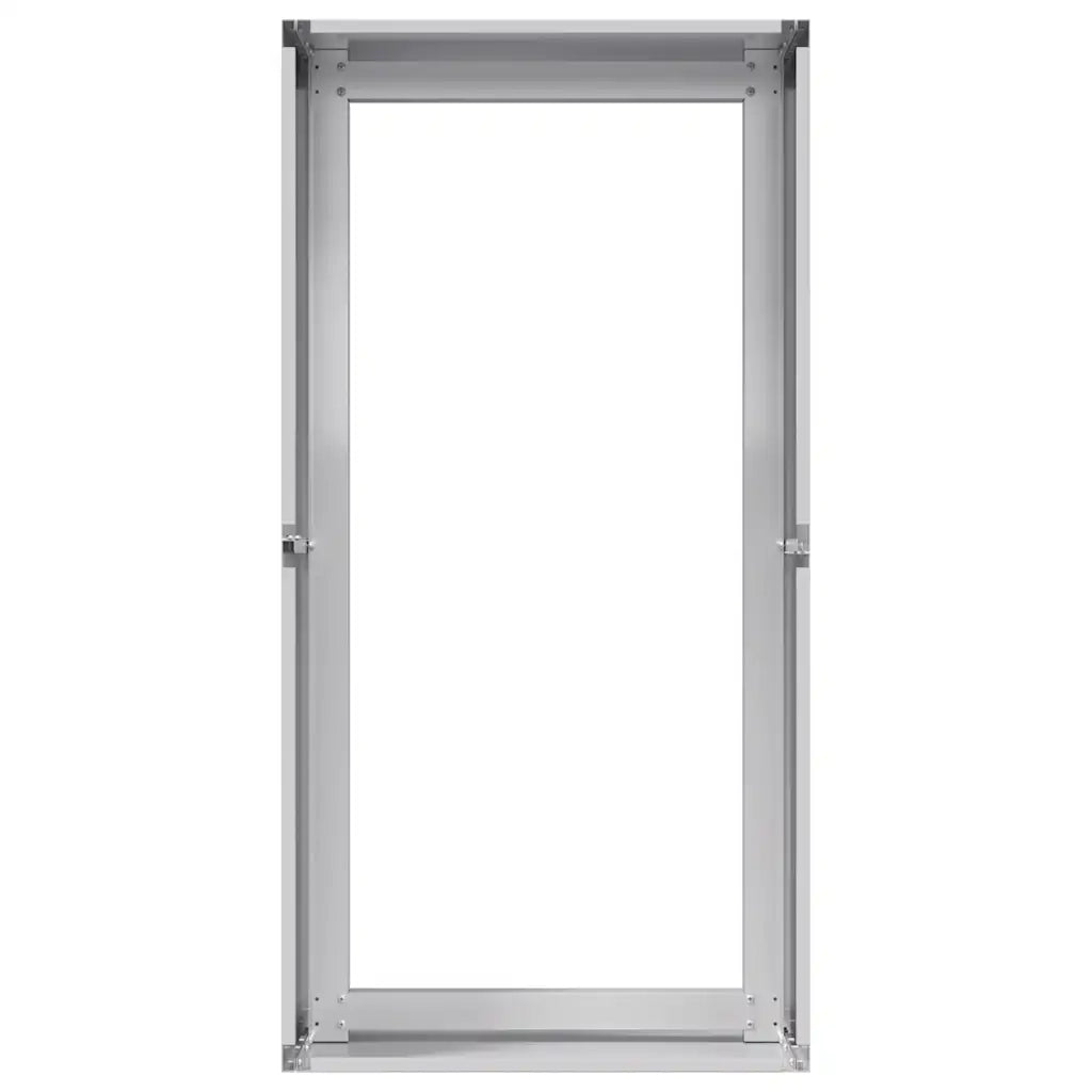 Fioriera moderna per giardino o balcone 40 x 80 x 40 cm con elegante fondo aperto realizzata in acciaio zincato 02_0051521
