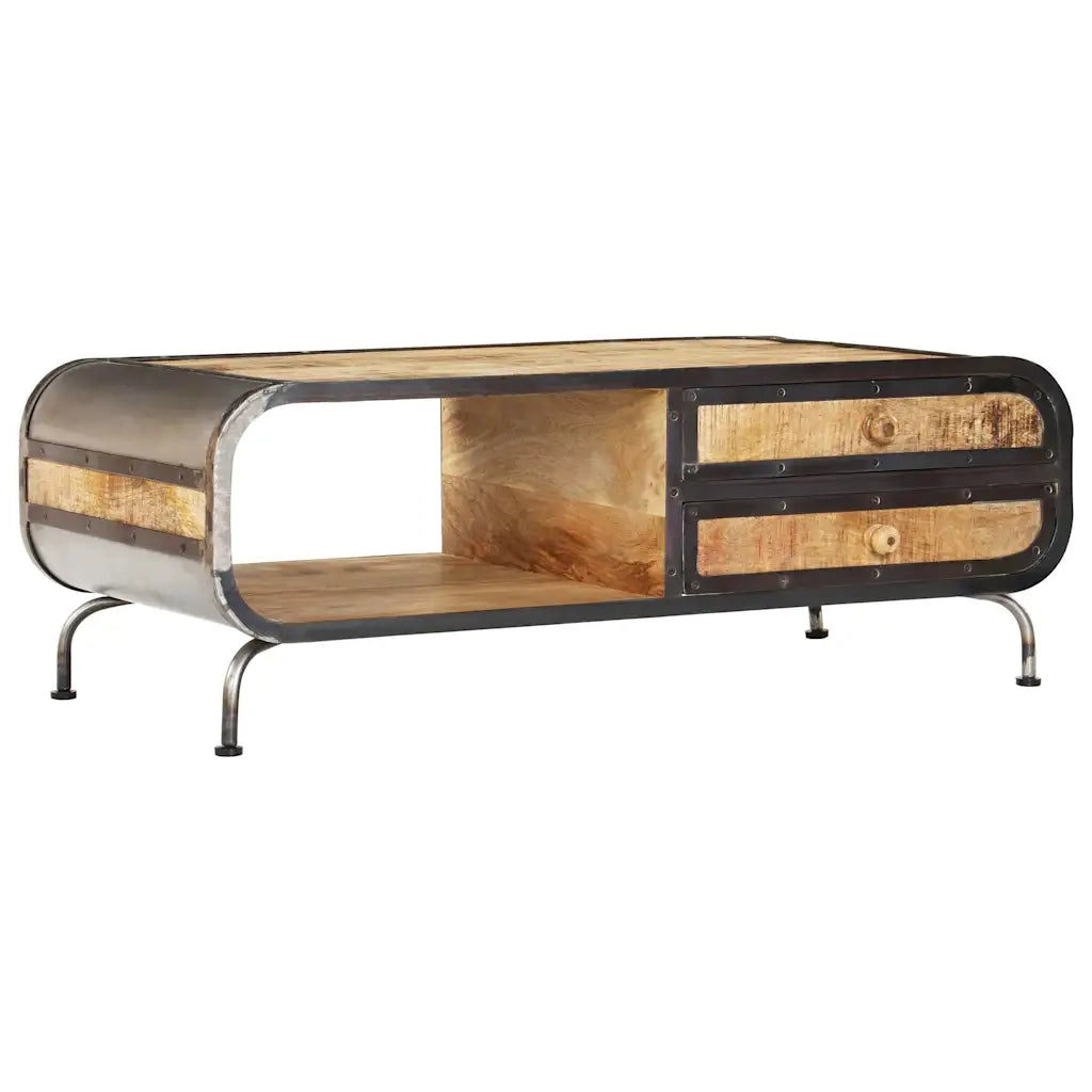 Tavolino da Salotto 100x50x35 cm in Legno Massello di Mango 247804