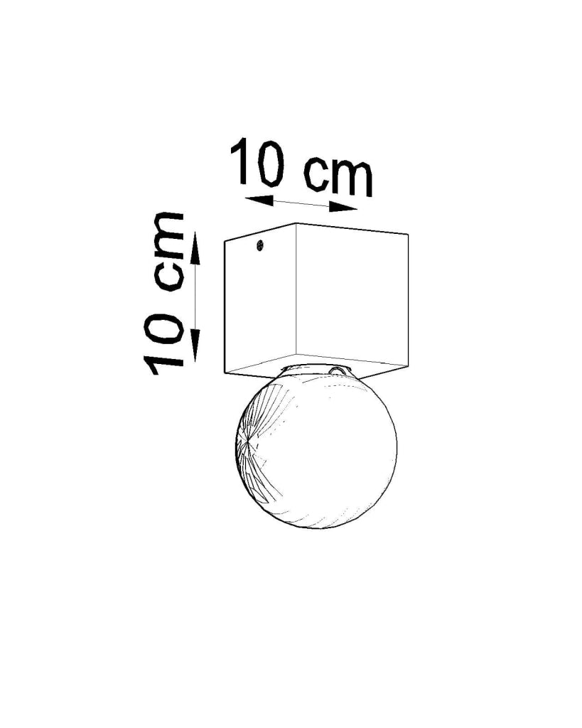 Spot da soffitto ARIZ legno chiaro E27 Sollux SL0675