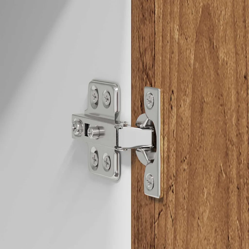 Armadio pensile 2 pcs Legno Antico e Bianco 30 x 31 x 80 cm 884255