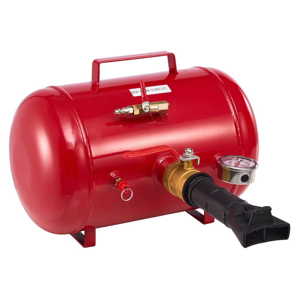 HM2902 Gonfiatore per Pneumatici 18,9 L in Acciaio al Carbonio 0,6-0,8 MPa Tallonatore Robusto per Officina Camion e Furgoni Rosso