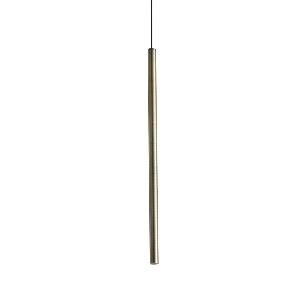 Lampada A Sospensione Look LED 3.5W Luce Naturale Ottone Altezza Regolabile Ideal Lux