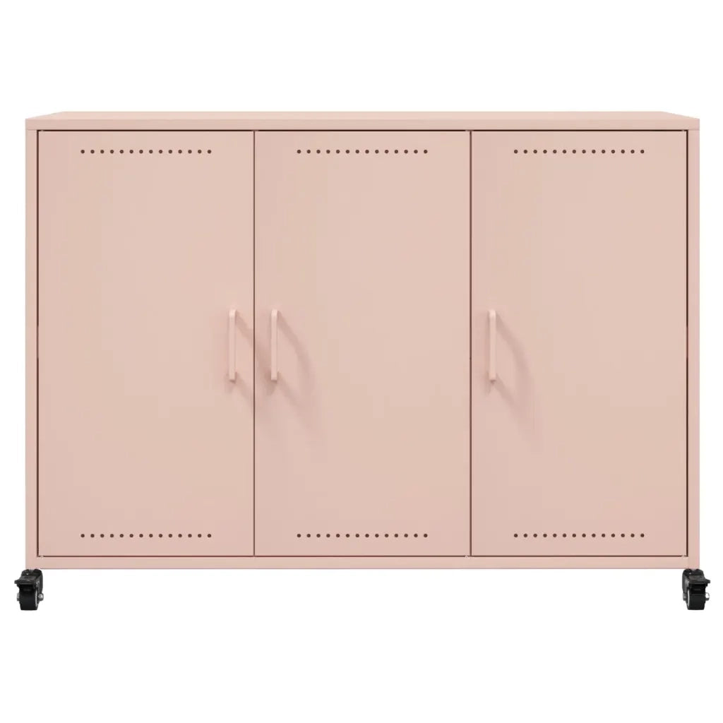 Credenza Rosa 100,5x39x72 cm in Acciaio