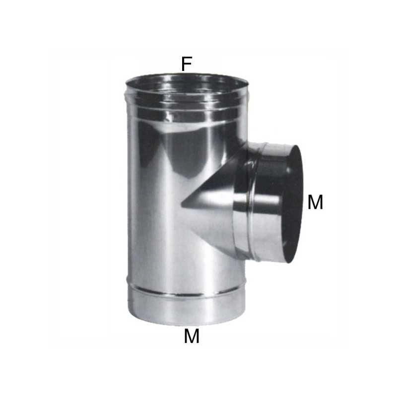 Gomito T Inox 14 Laterale m Maral