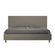 BS COM Letto matrimoniale king size senza rete imbottito 190x200 similpelle cappuccino