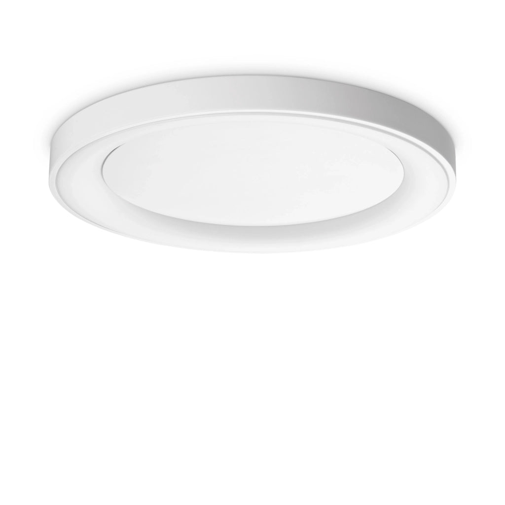 Plafoniera Contemporanea Planet Metallo Bianco Led Integrato 33W 3000K Ip20