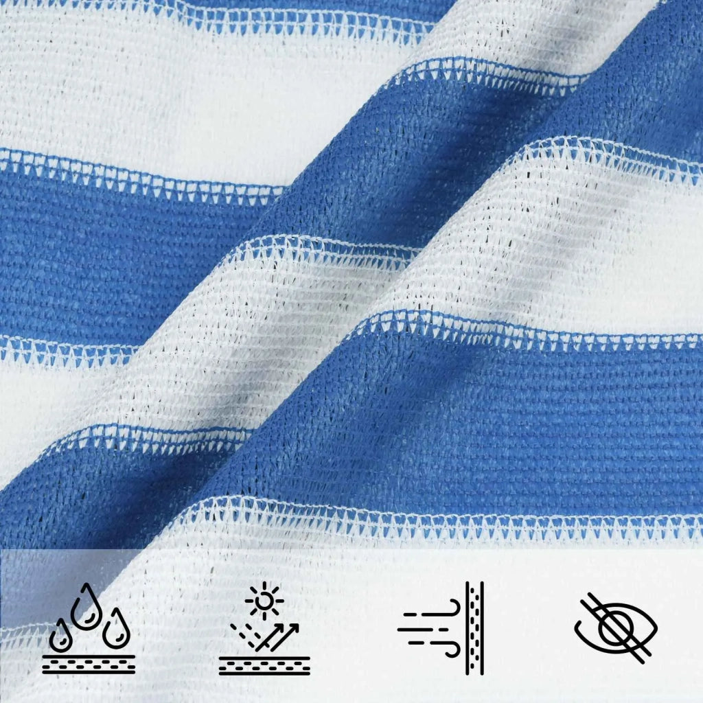 Telo Ombra Blu e Bianco 2 x 3 m HDPE 42032876