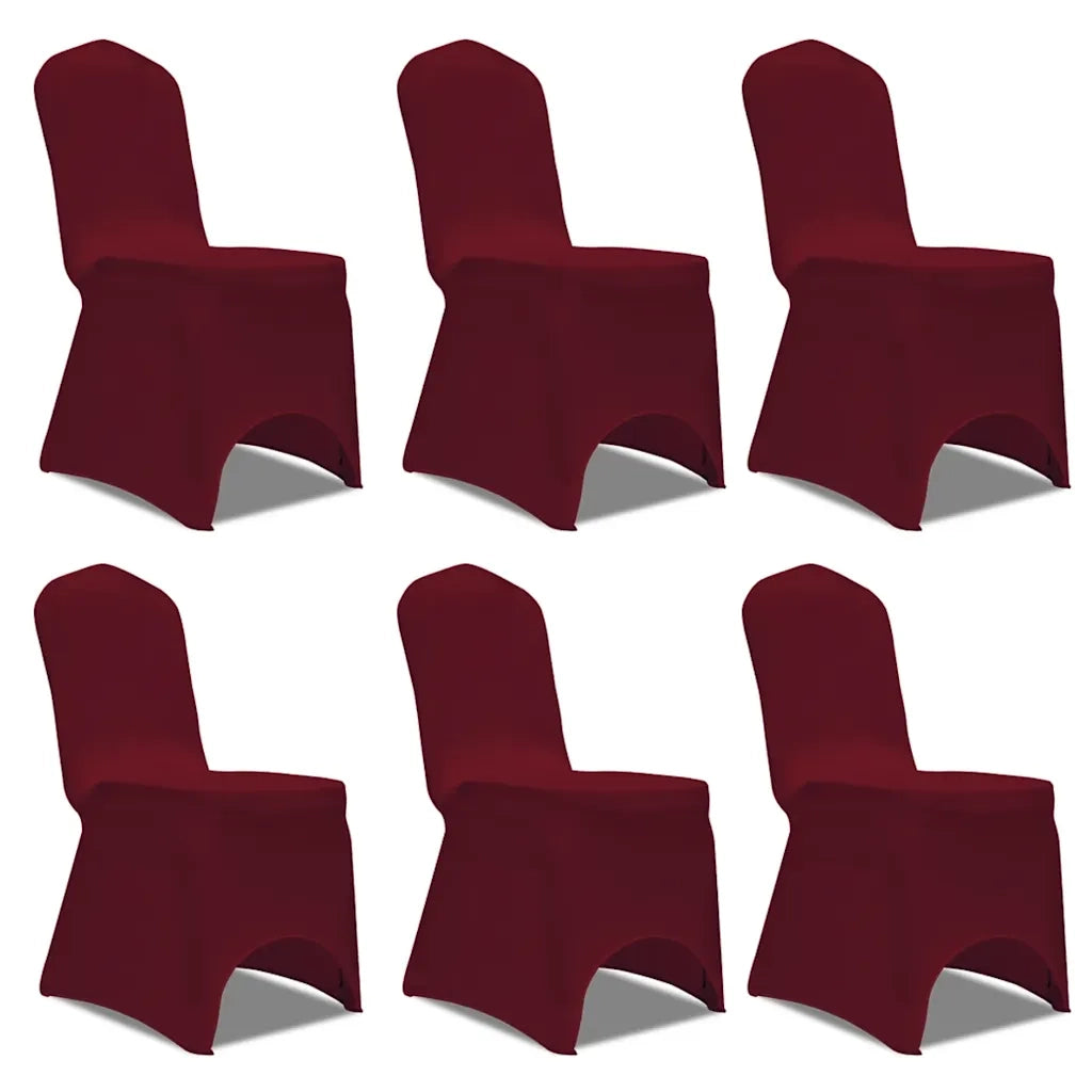 Coprisedia in Elasticizzato 6 pz Bordò 241200