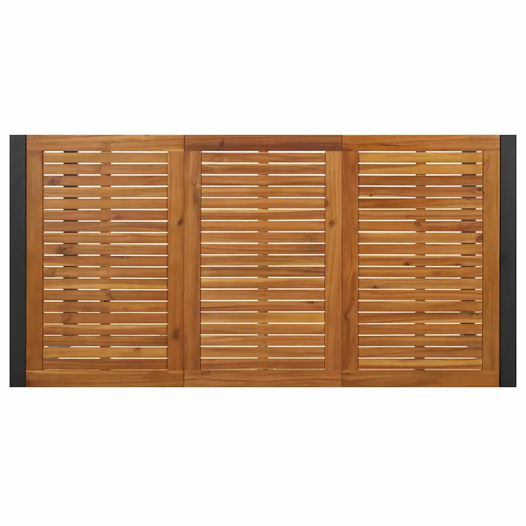 Set da Pranzo per Giardino 7 pcs Beige e Marrone polyrattan 3365483