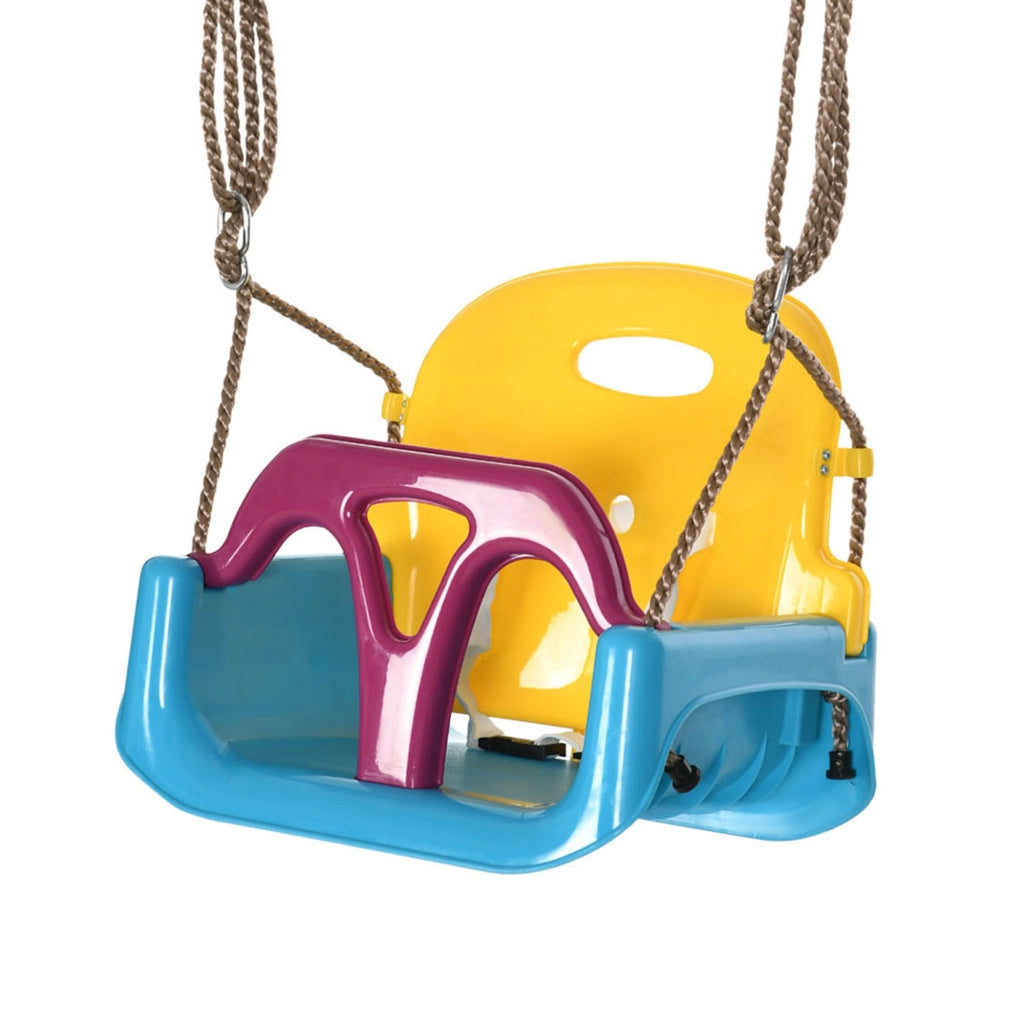 Altalena per Bambini 3 in 1 ¨C Zephmum ¨C Blu con Cintura di Sicurezza
