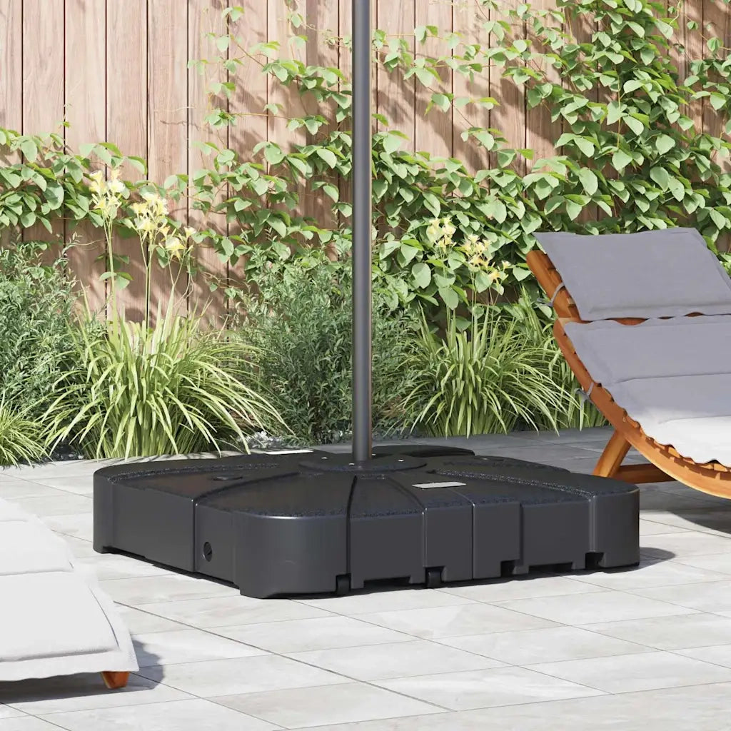 Base per Ombrellone a Braccio-Supporto per ombrellone Nero 86 x 86 x 19 cm