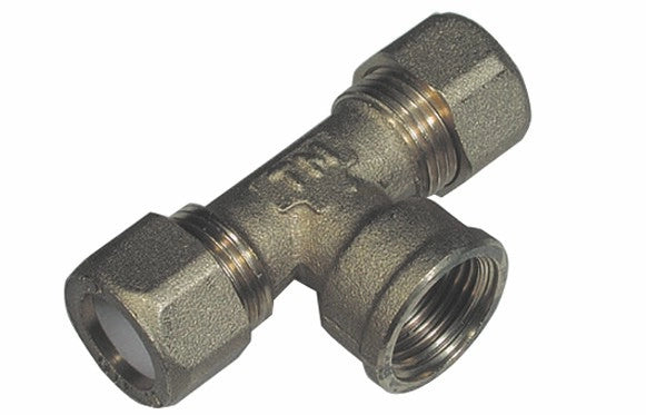 TEE 1/2X14 OTTONE FEMM