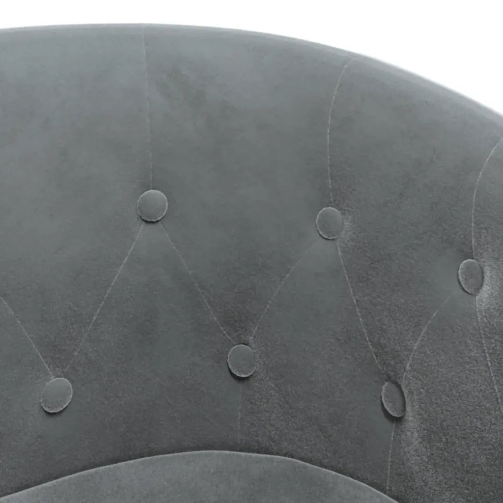 Poltrona | Sedia Relax Cabriolet Grigio Scuro in Velluto
