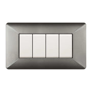 PLACCA EASY MATIX ALLUMINIO NOTTE 4P