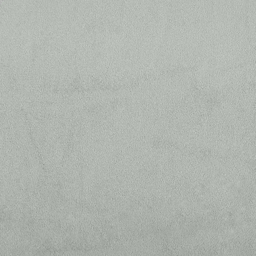 Giroletto-Struttura Letto Dover Grigio Chiaro 90x200 cm Velluto