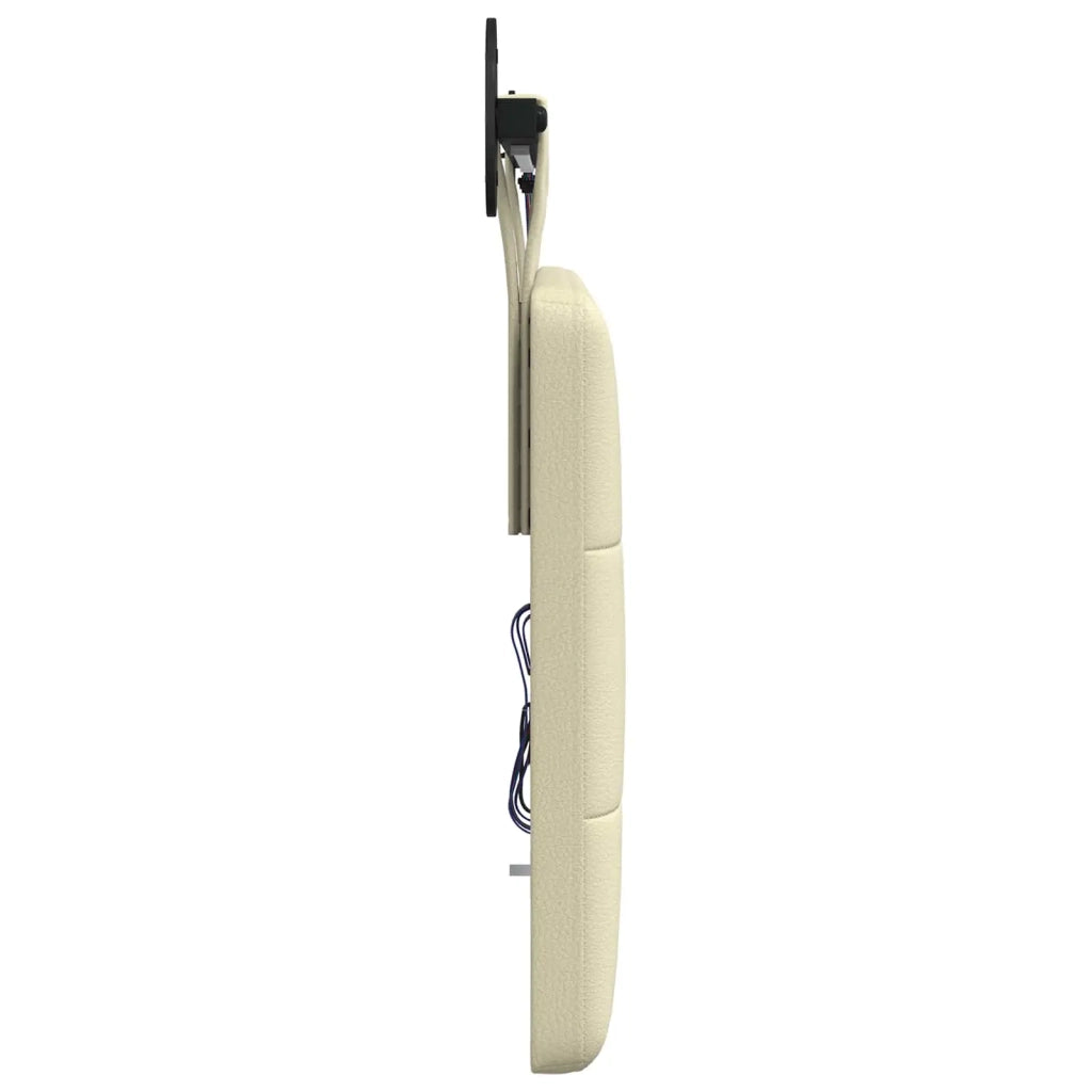 Testiera | Testata sospesa Con luce LED Crema Similpelle