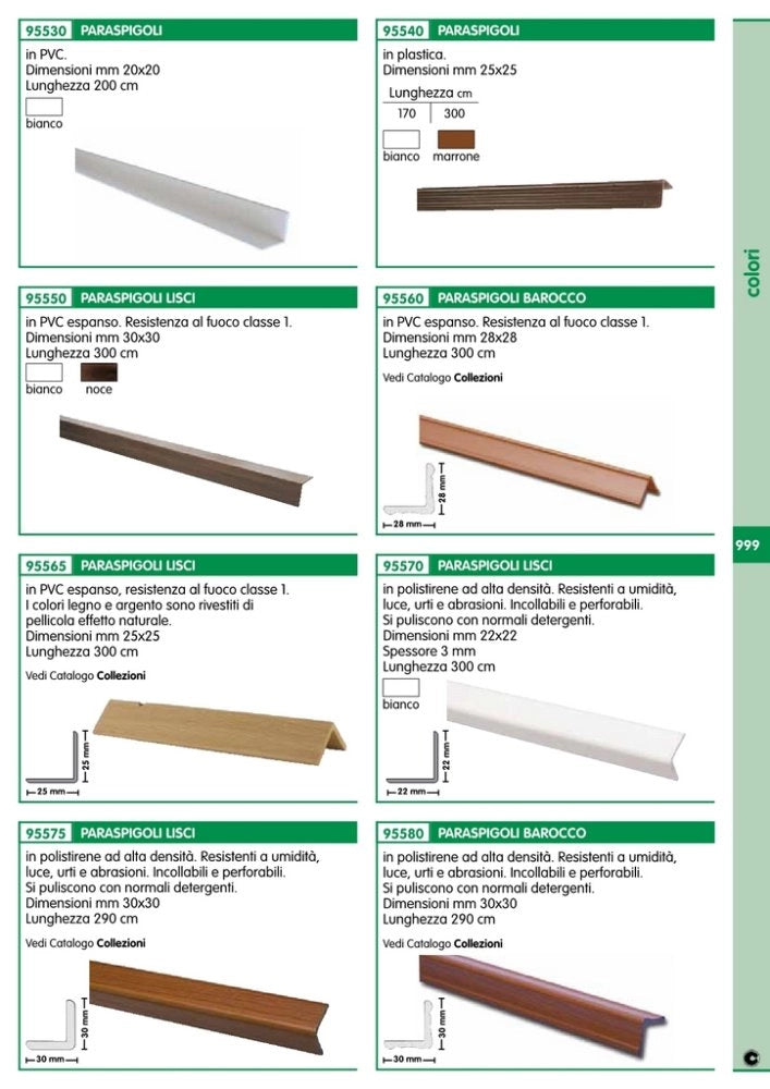 10pz paraspigolo 30x30 polist liscio 290 cm ciliegio cod:ferx.4860