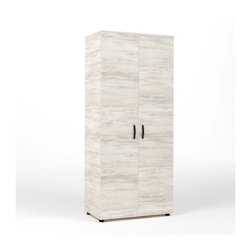 KIT ARMADIO 2 ANTE  80X52X205 CM BIANCO VEN.K083