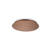 Rosone D500 7 Fori Collezione ROSONE Rame Ø50 cm Altezza 3,6 cm Ideal Lux