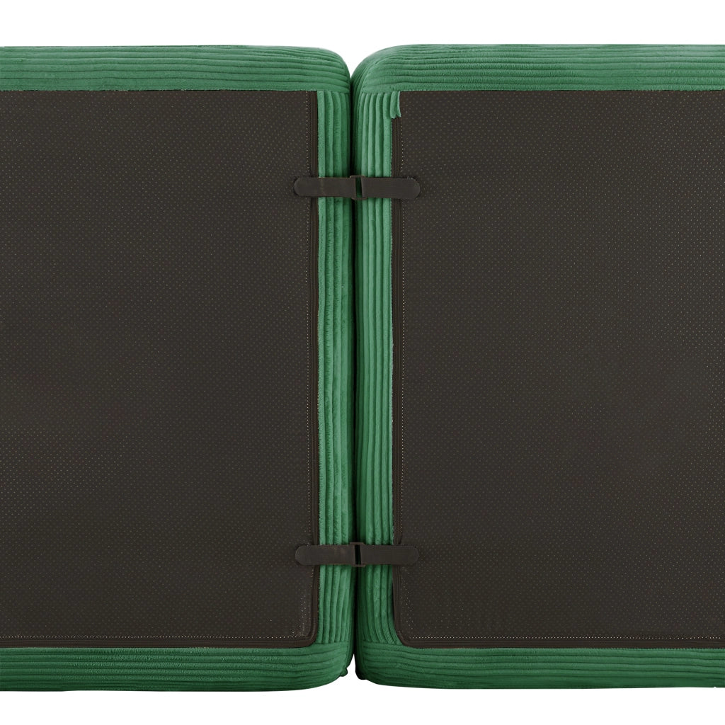 Divano Angolare Modulare 2 Posti ¨C MINIMAL ¨C Verde, Velluto a Coste