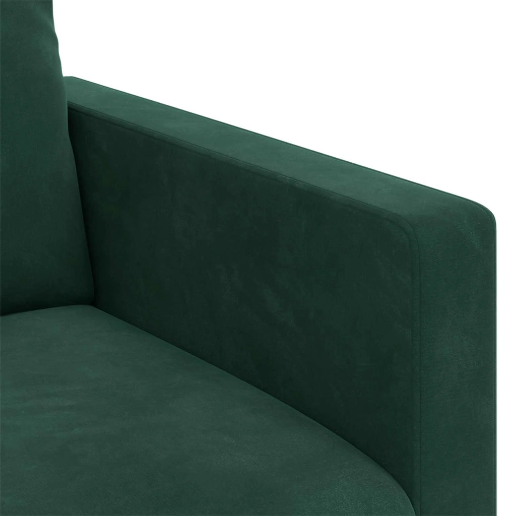 Divano Verde Scuro 138 x 78 x 80 cm Velluto 42024415