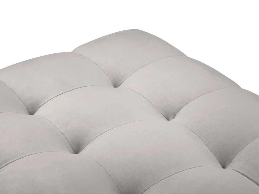 Cosmopolitan Design - Pouf "Bali" in velluto argento 