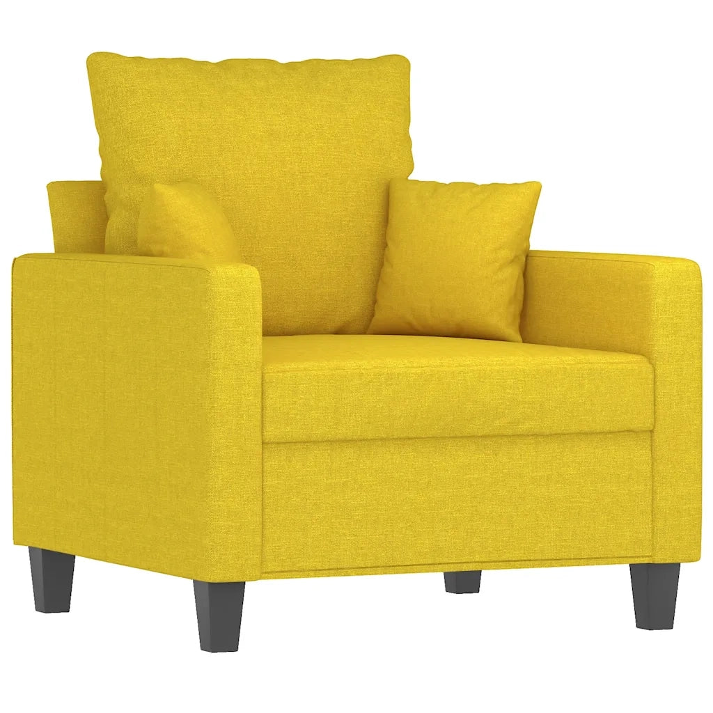 Fauteuil Jaune clair 60 cm Tissu