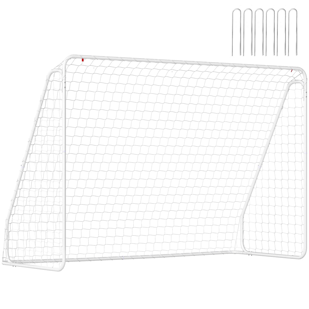 Porta da Calcio ¨C Xylo ¨C UV-resistente, robusto, ancoraggi a terra, bianco