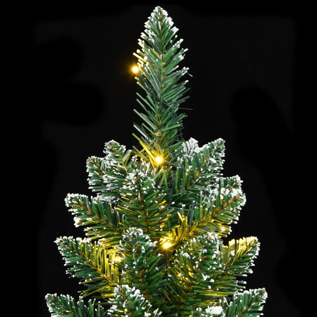 Albero di Natale | Decorazioni natalizie Artificiale Sottile con 150 LED 150 cm