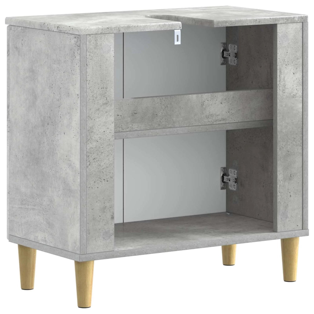 Armadio per Lavabo da Bagno ARNHEM Grigio Cemento 896568